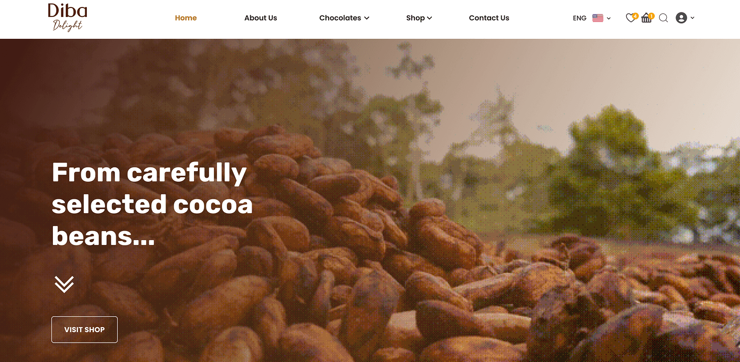 Diba Chocolate Website